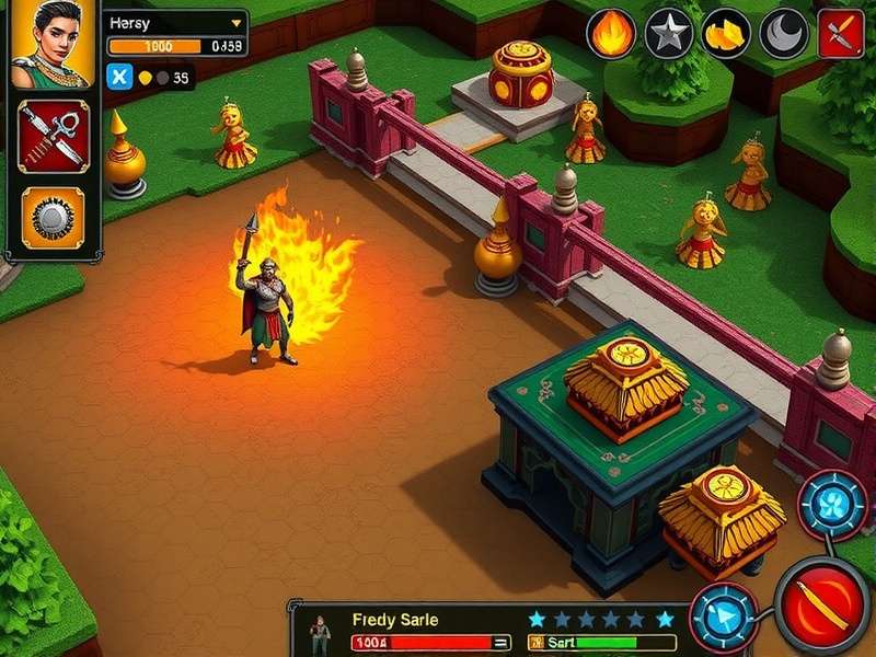 Karnataka Warrior Conquest Battle Scene Karnataka Warrior Conquest gameplay screenshot showing battle scene