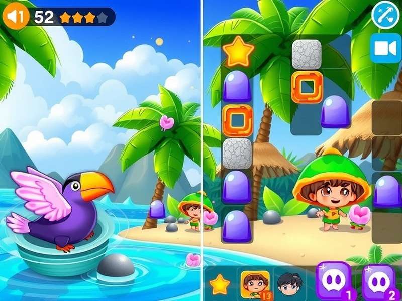 Coastal Topaz Paradise Plus character customization and social features