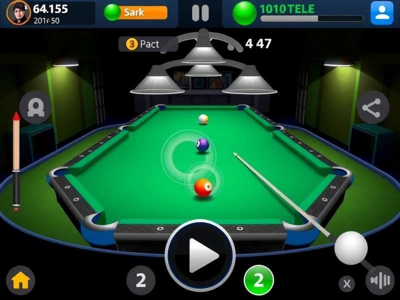 Different game modes available in Billiards City Hero