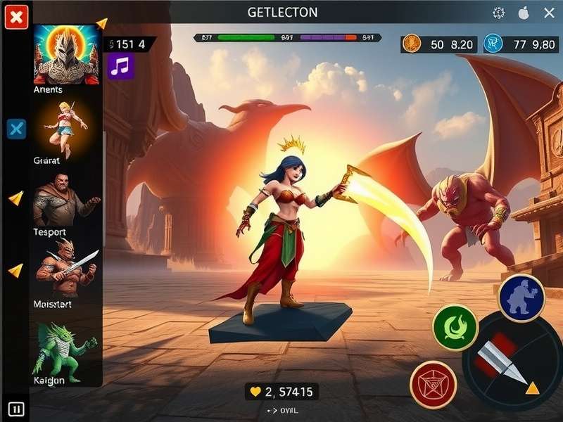 Giants Legends Reborn gameplay screenshot showing epic battle scene