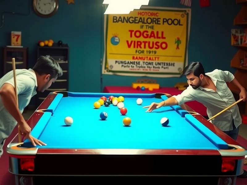 Bangalore Pool Virtuoso championship match in progress