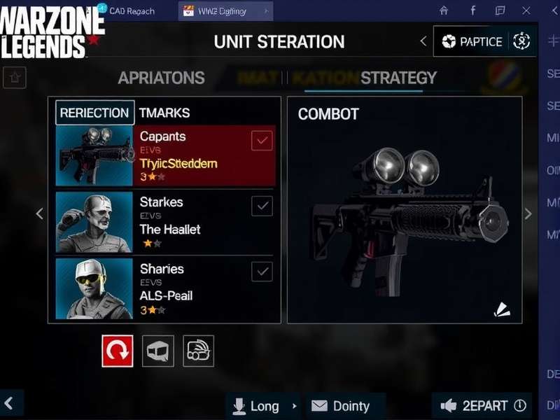 Warzone Legends WW2 Combat strategy interface