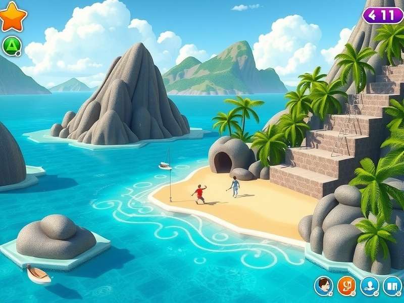 Coastal Topaz Paradise Plus puzzle solving mechanics