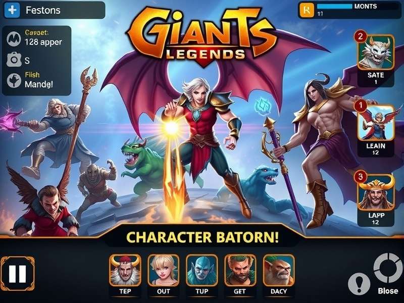 Giants Legends Reborn character customization interface