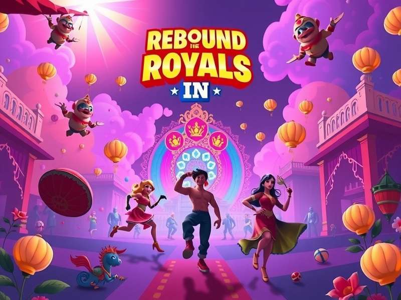 Rebound Royals IN gameplay showcase featuring vibrant Indian-themed visuals