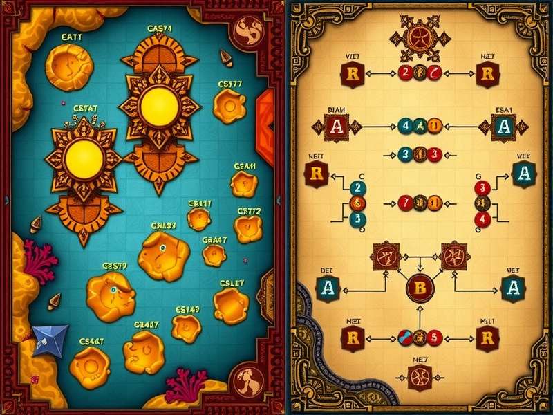 Karnataka Coral Craze game board with coral-shaped patterns