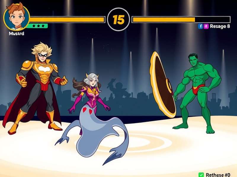 Mustard Marvel Blitz gameplay screenshot showing character selection