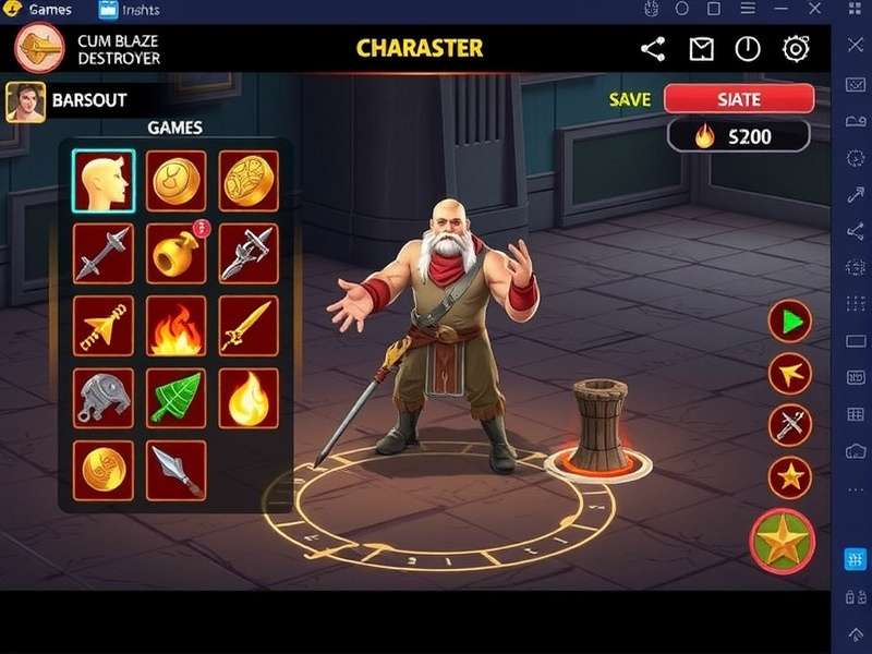 Cumin Blaze Destroyer character customization interface