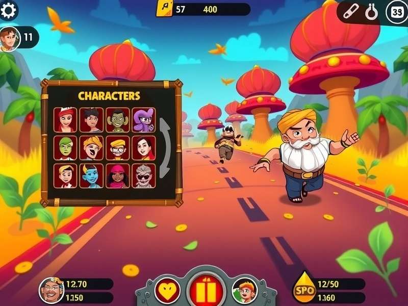 Cumin Dash Elite multiplayer race mode with multiple characters