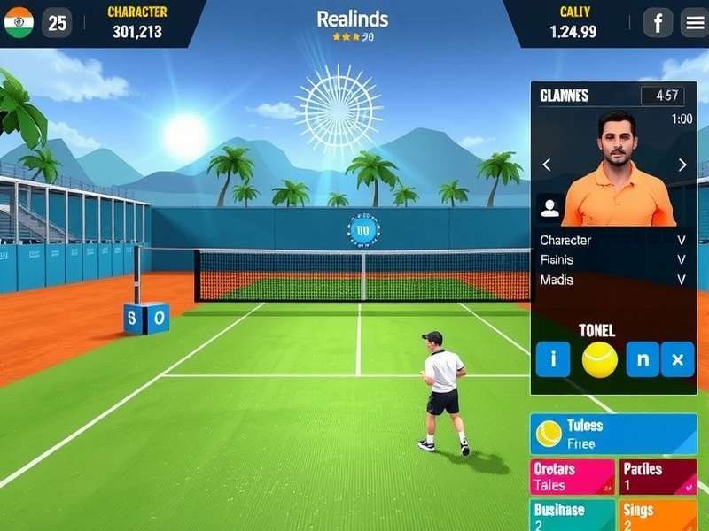 Indian Tennis Dynamo tournament match screenshot
