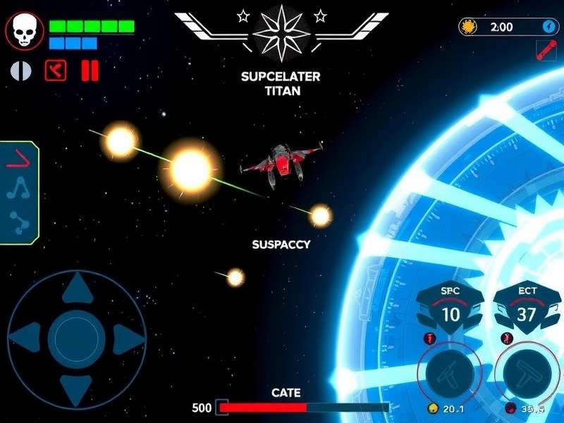 Space Blast Titan customization interface