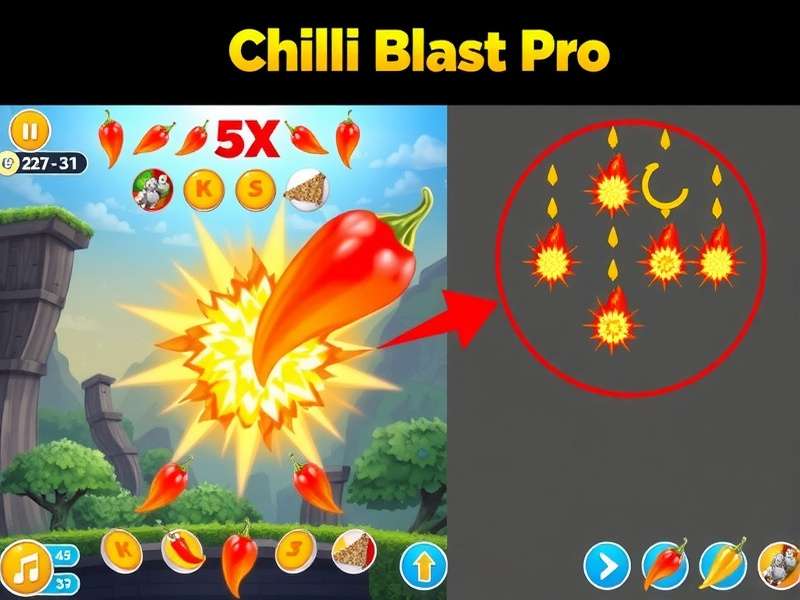 Chilli Blast Pro strategy illustration showing optimal move sequences