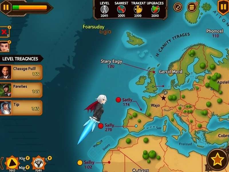 Mighty Tracker strategy map showing optimal resource locations