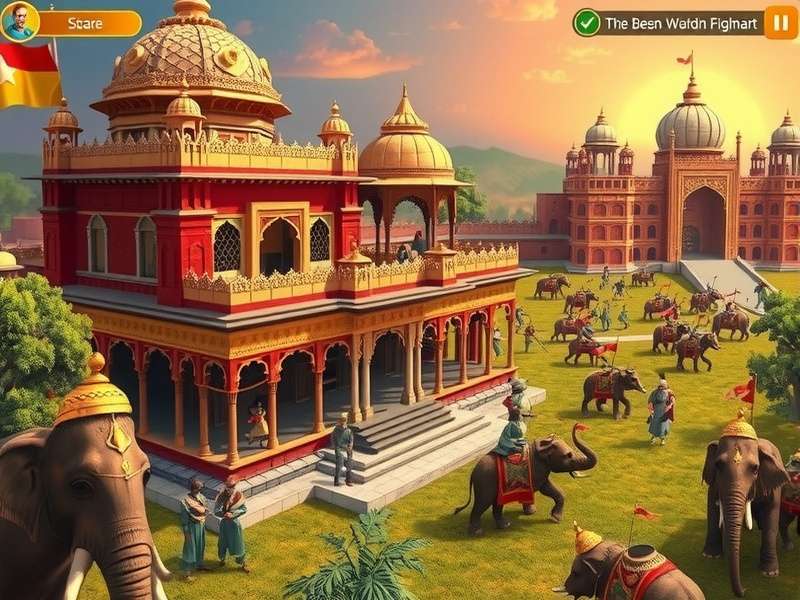 Clash Of Maharajas India kingdom management interface