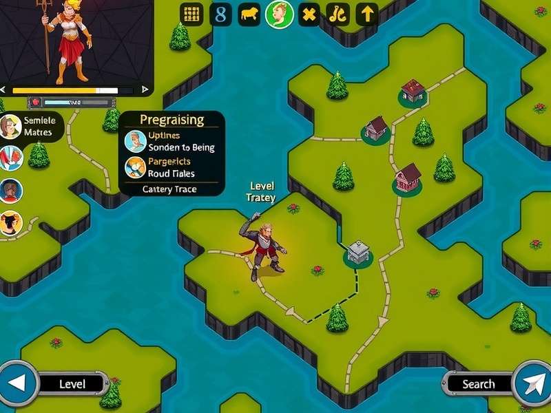 Mighty Tracker gameplay screenshot showing character tracking mechanics
