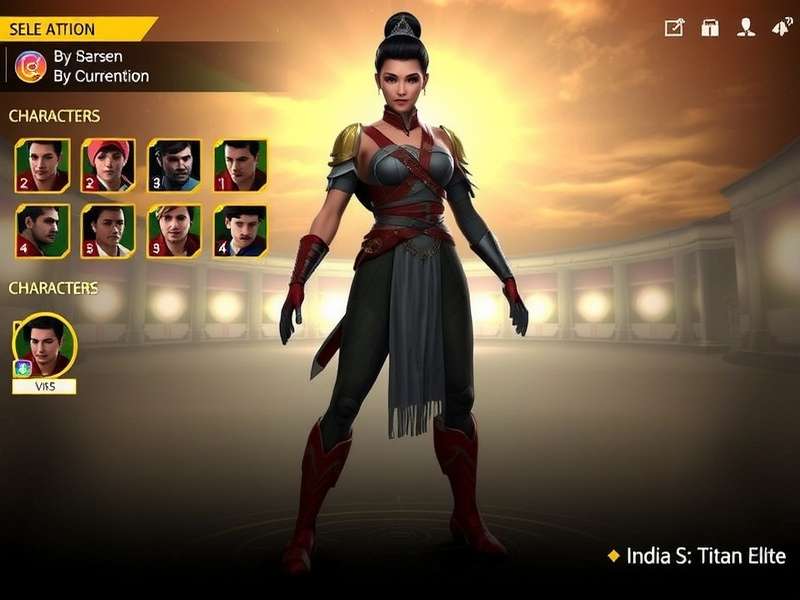 India S Titan Elite character selection screen