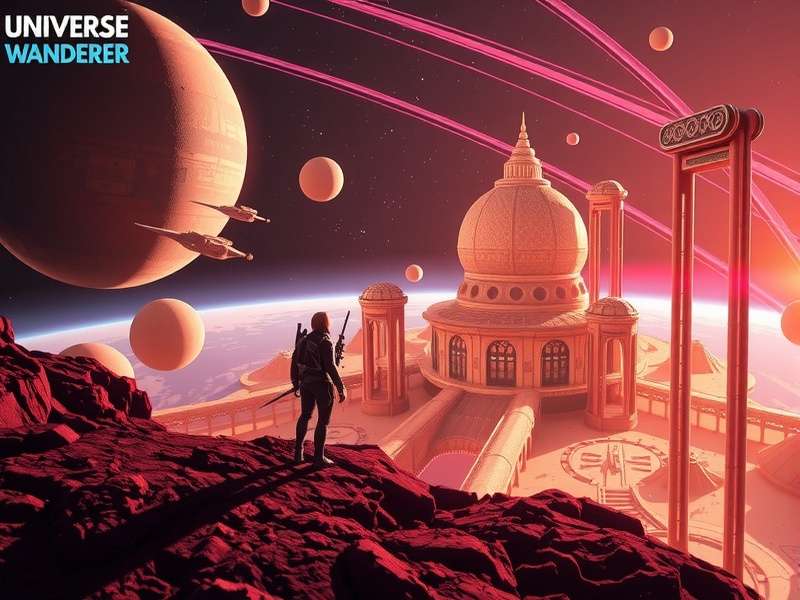 Alien civilization city in Universe Wanderer