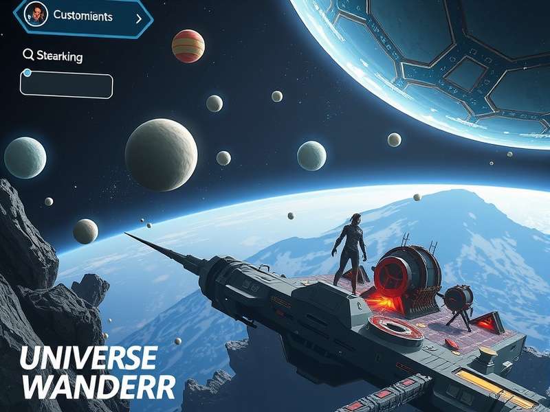 Universe Wanderer gameplay showing space exploration