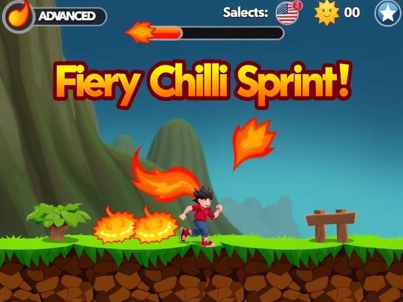Fiery Chilli Sprint Game Main Screen