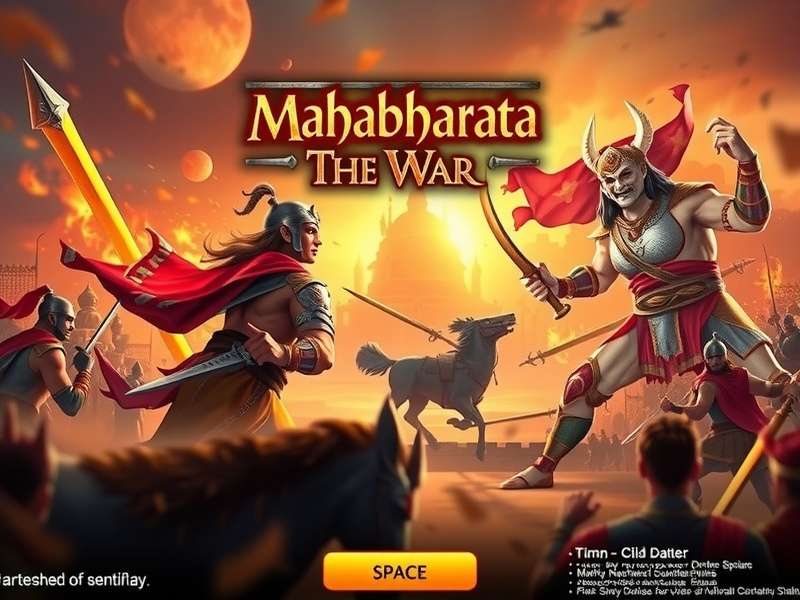 Character selection screen in Mahabharata: The War game