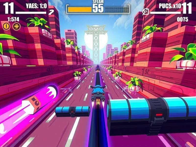 Bangalore Speed Pixels gameplay screenshot showing vibrant graphics and fast-paced action