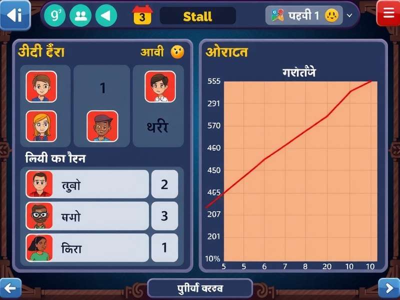 Gujarati Vocab Victor gameplay interface showing vocabulary challenges