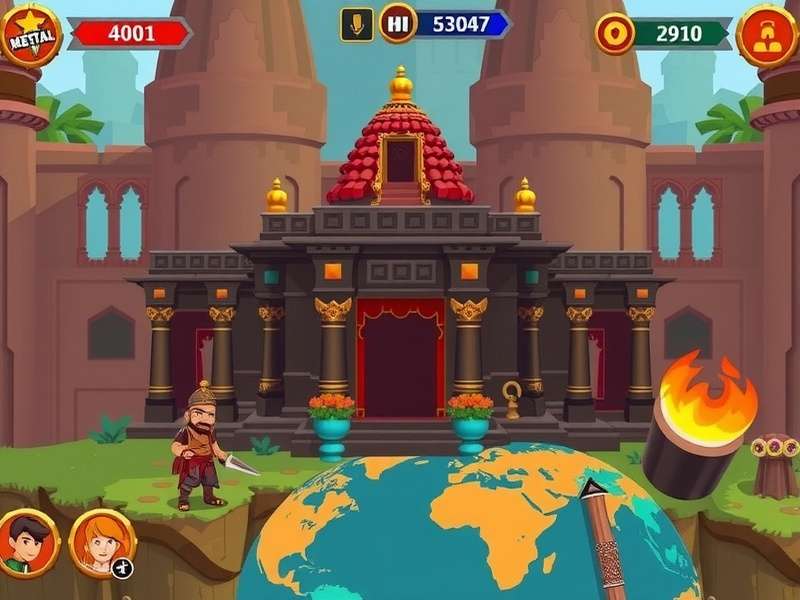 Dungeon Crawlers Indian Saga world map showing different regions