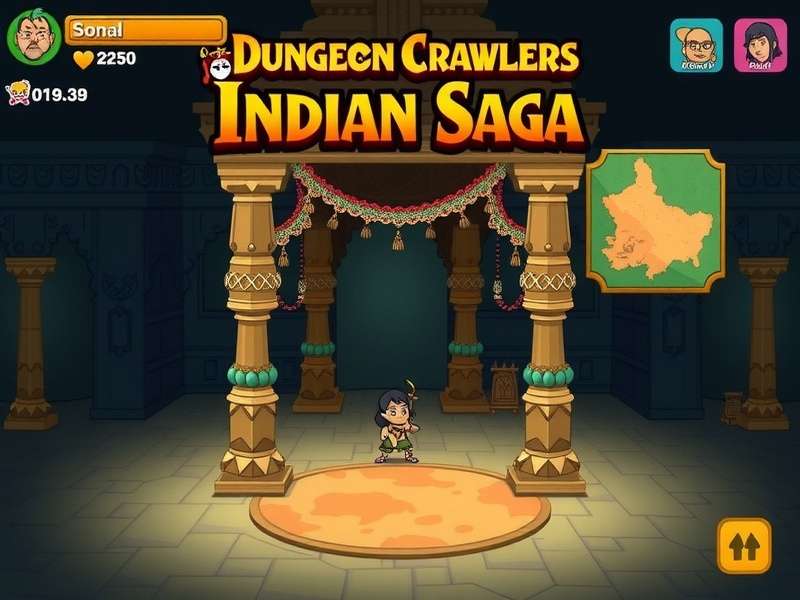 Dungeon Crawlers Indian Saga character customization screen