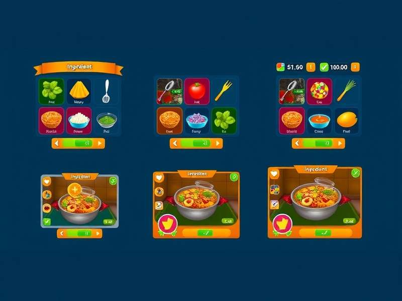 Evolution of Chana Masala Blitz interface through different versions