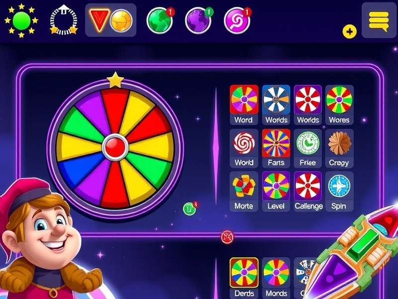 Splendid Spin Genius gameplay interface showing colorful spinning wheels and patterns