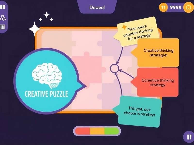 Diagram showing cognitive benefits of Brain Out Creative Thinking game