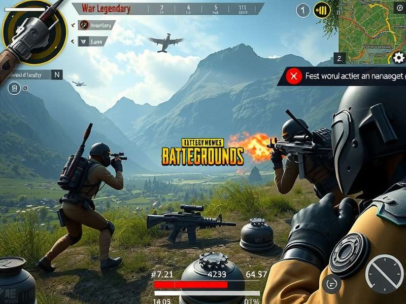 PUBG War Legendary inventory management interface