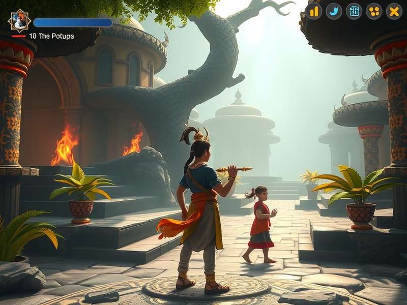 Character progression interface in Shivaya Harmony Quest