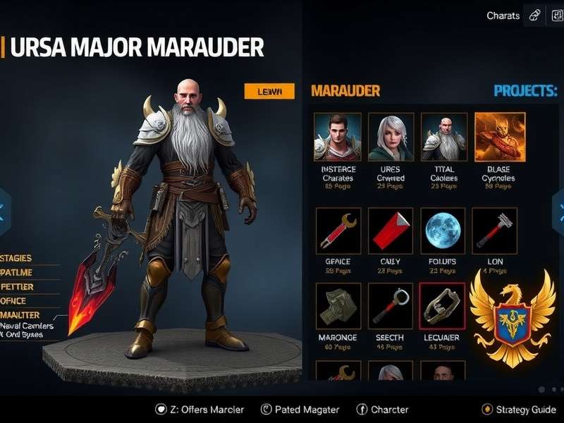 Ursa Major Marauder strategy guide infographic