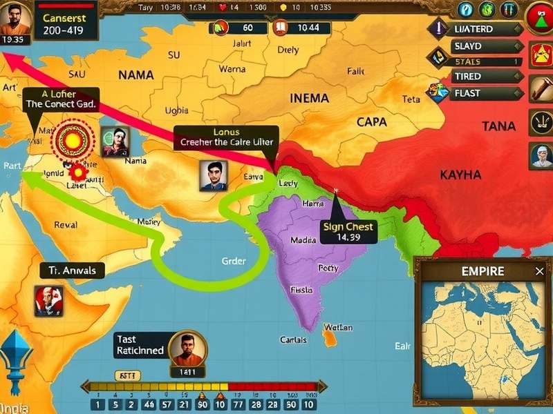 Mughal Battlefield battle strategy interface