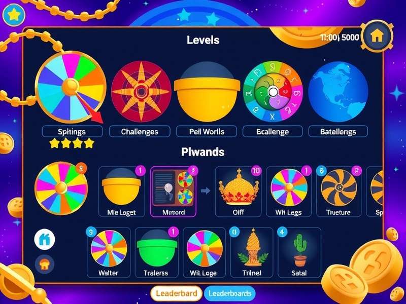 Splendid Spin Genius social features showing leaderboards and friend connections
