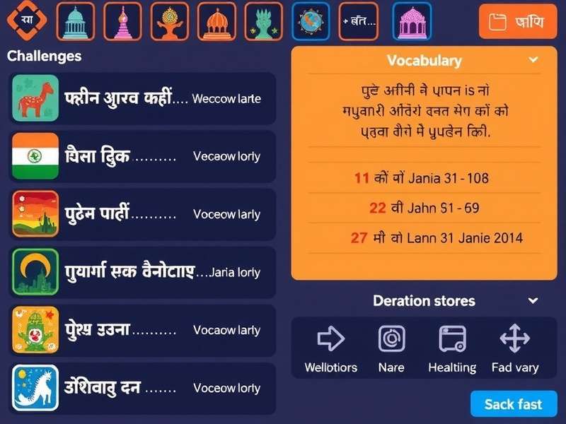 Gujarati Vocab Victor spaced repetition system visualization