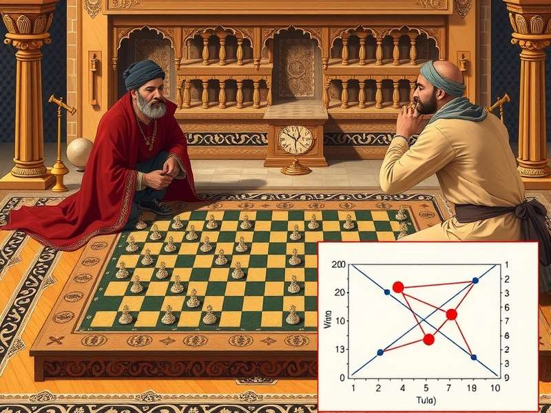 Historical depiction of Jodhpur Vanguard being played in royal court