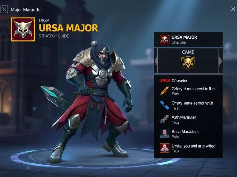 Ursa Major Marauder gameplay screenshot showing character in action