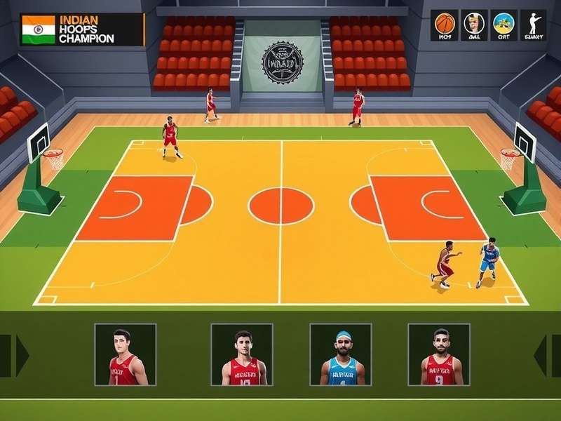 Indian Hoops Champion character selection screen
