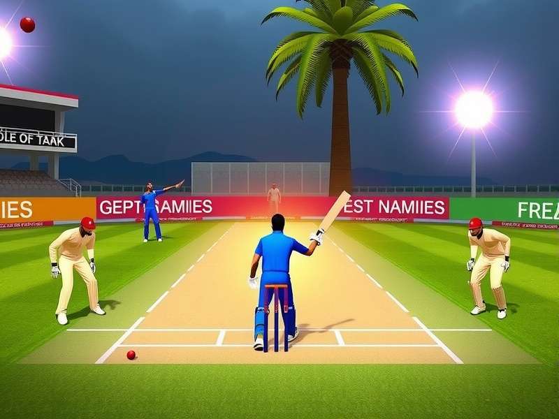 Cricket Glory Seeker gameplay screenshot showing realistic cricket action