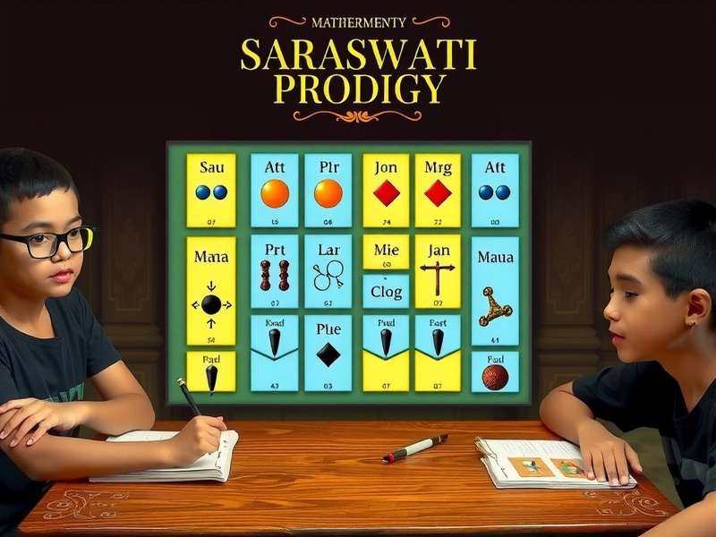 Traditional Indian mathematical manuscripts influencing Saraswati Puzzle Prodigy design