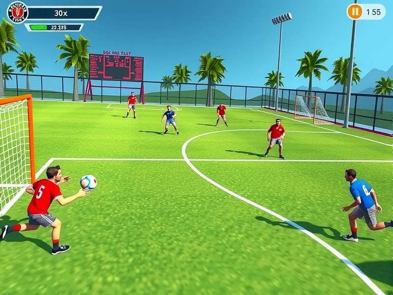 Daman Handball King court layout and scoring zones