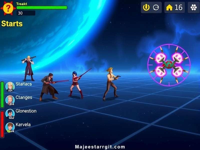 Majestic Star Pursuit combat scene showing special moves