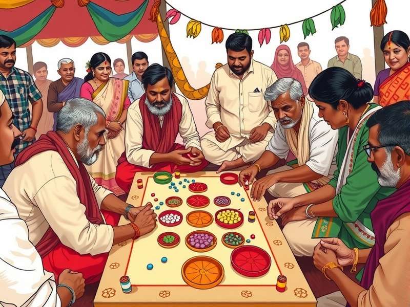 Maithili Mirth Moment Game Components Detailed view of Maithili Mirth Moment game components and board design