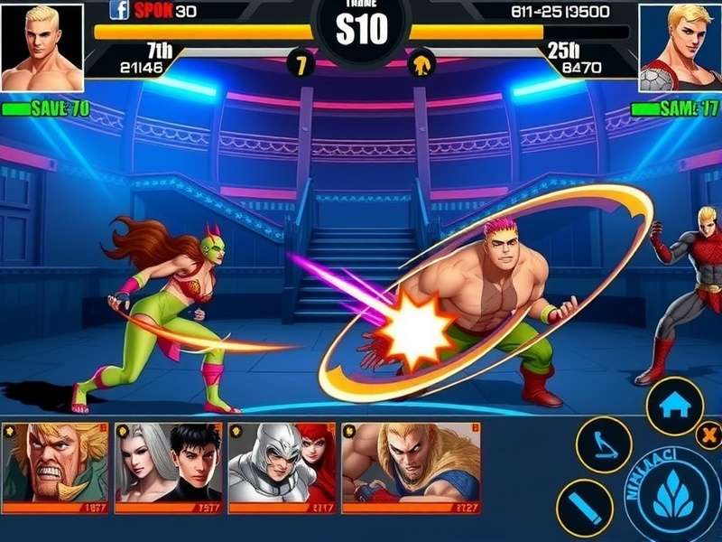 Advanced combat strategies in Muscle Battle Commander showing technique execution