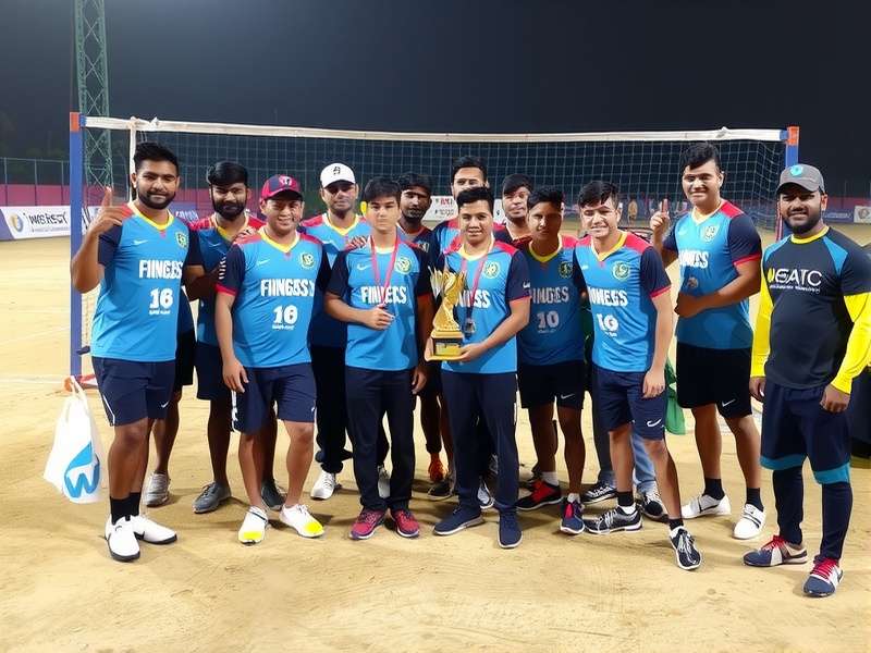 Kolkata Mighty Vanquishers championship trophy display