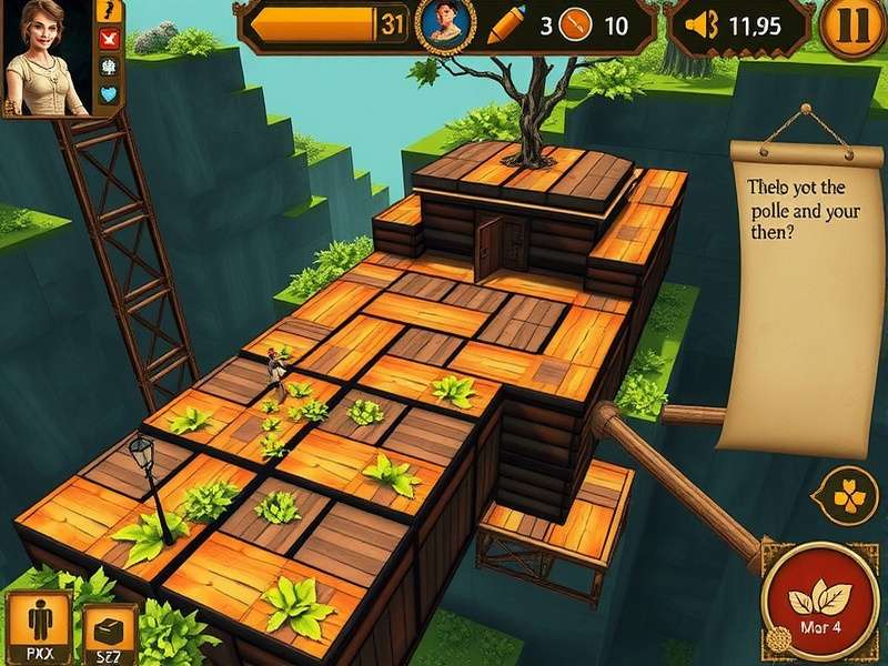 Nutmeg Explorer Deluxe gameplay screenshot showing character exploration