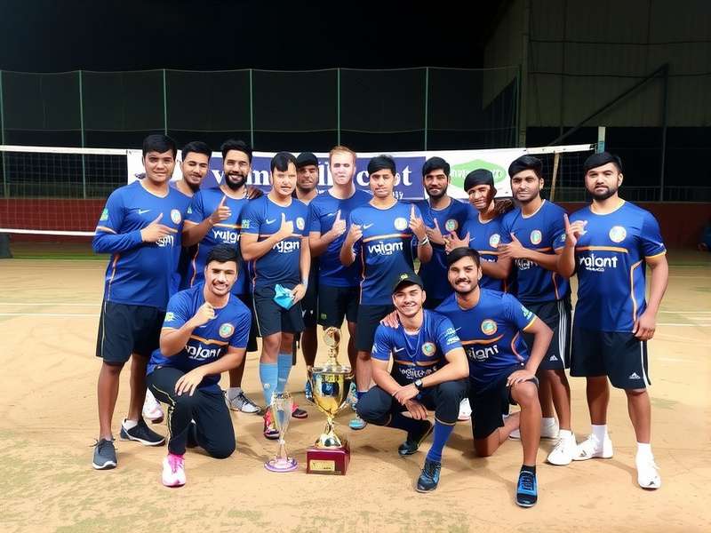 Kolkata Mighty Vanquishers team celebration after tournament victory