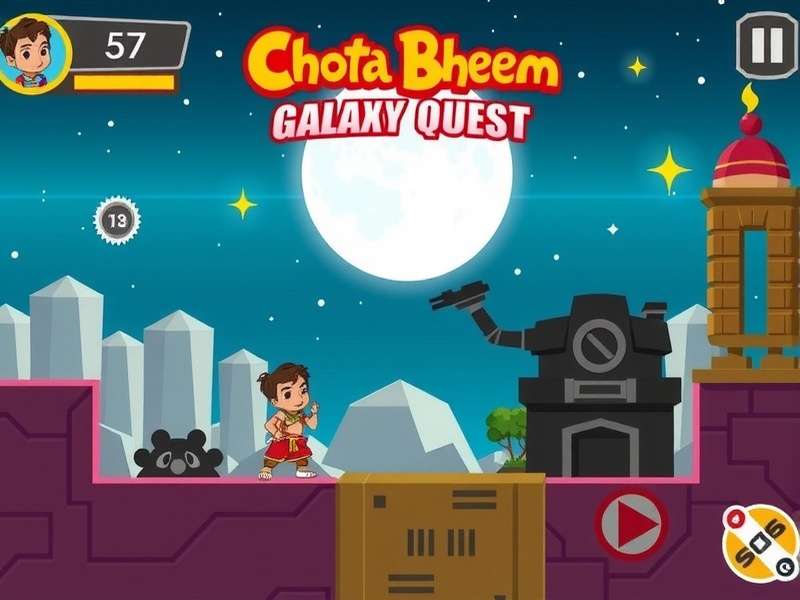 Character Selection in Chhota Bheem Galaxy Quest Chhota Bheem Galaxy Quest character selection screen